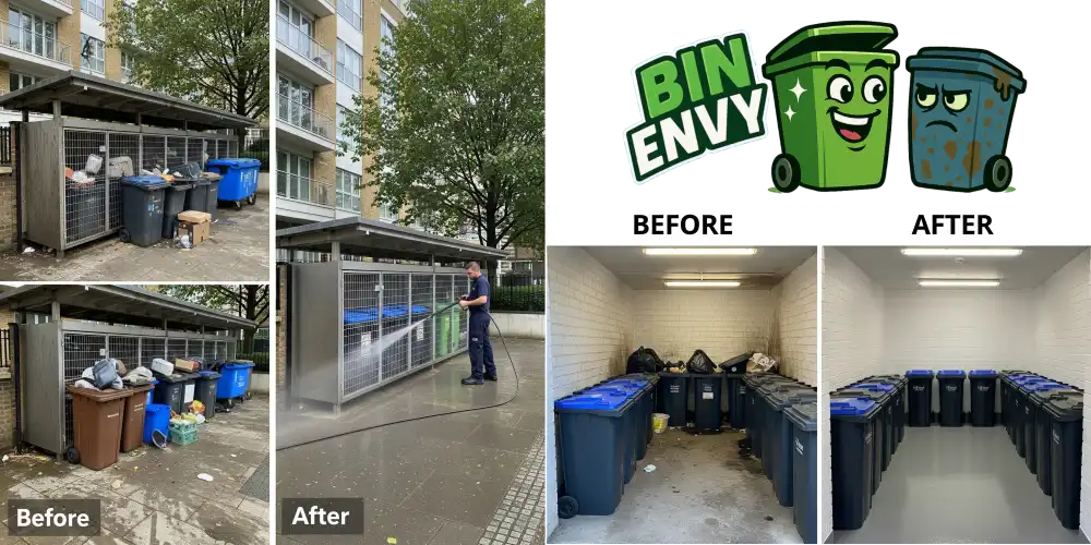Communal Bin Store Cleaning in London and Surrey